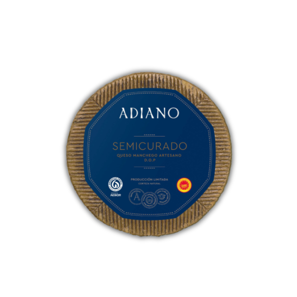 Queso Manchego Semicurado Adiano Con Denominación de Origen